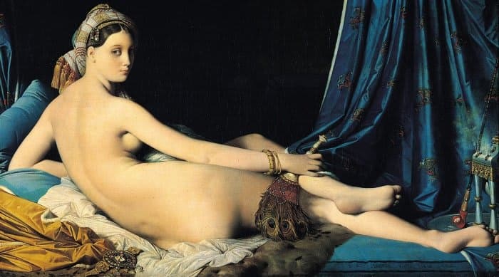 A Grande Odalisca, obra prima de Jean Auguste Dominique Ingres