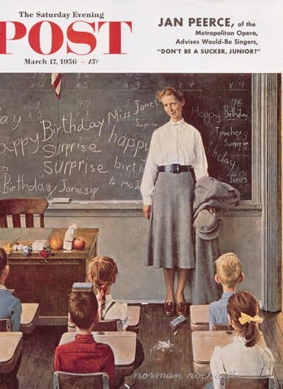 Feliz Aniversário Miss Jones - Norman Rockwell