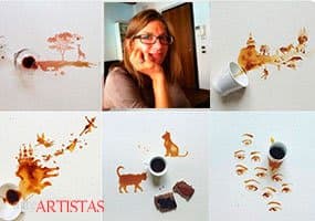 Arte com café de Giulia Bernardelli