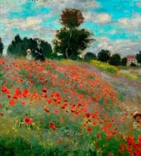 Campo de Papoulas em Argenteuil - Claude Monet