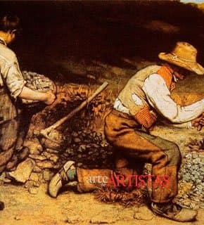 Leitura da obra Os Quebradores de Pedra, de Gustave Coubert