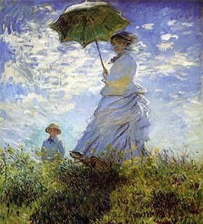 Mulher com Sombrinha (O Passeio) – Claude Monet