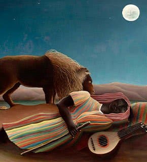 A Cigana Adormecida, Leitura da obra de Henri Rousseau